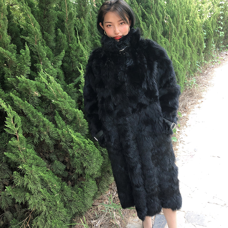 Real Fur Loose Thin Coat