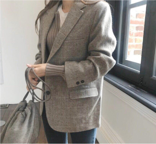 Korean Wool Suit for Women - Spring Collection