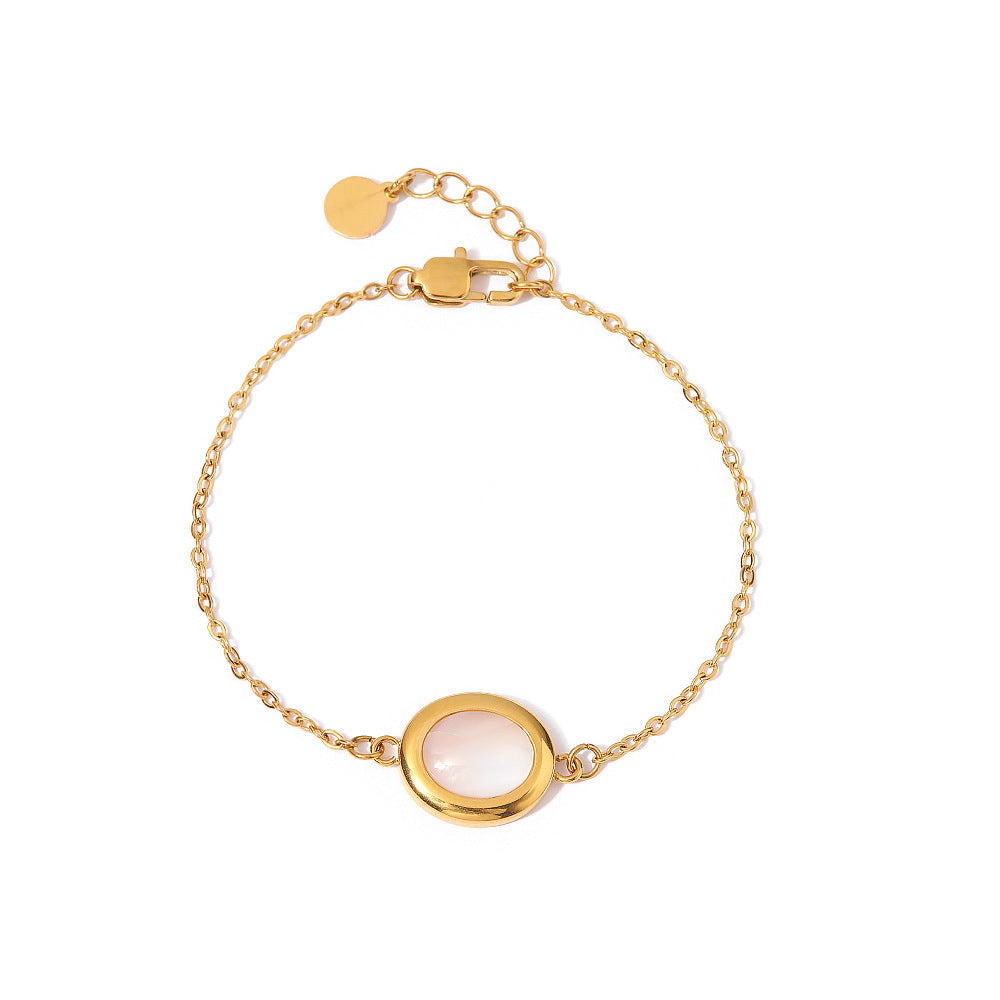 Light Luxury Oval Opal Bracelet for Women