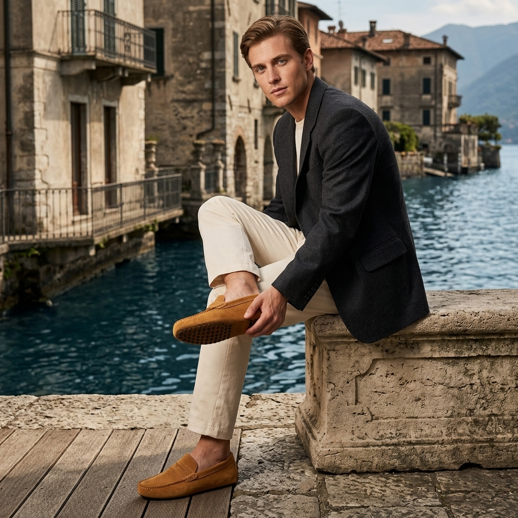 The Rivera Loafers — Dark Beige