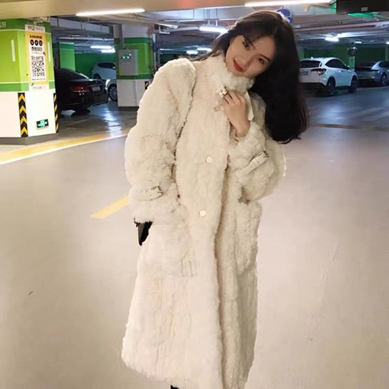 Real Fur Loose Thin Coat