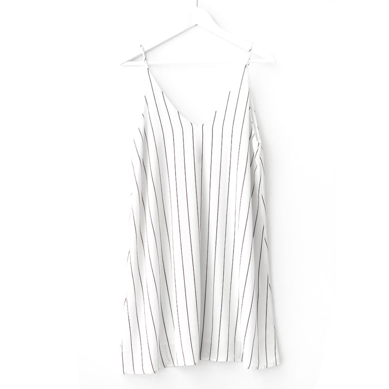 Loose Striped Sexy Slip Dress for Women