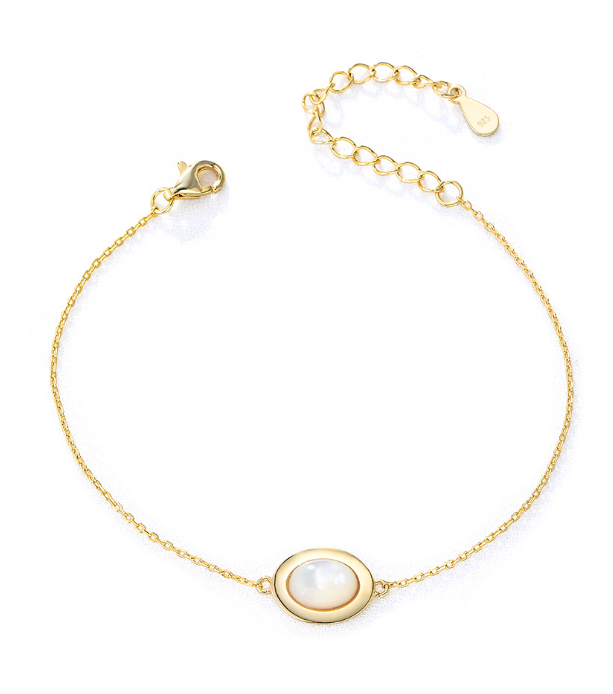 Light Luxury Oval Opal Bracelet for Women