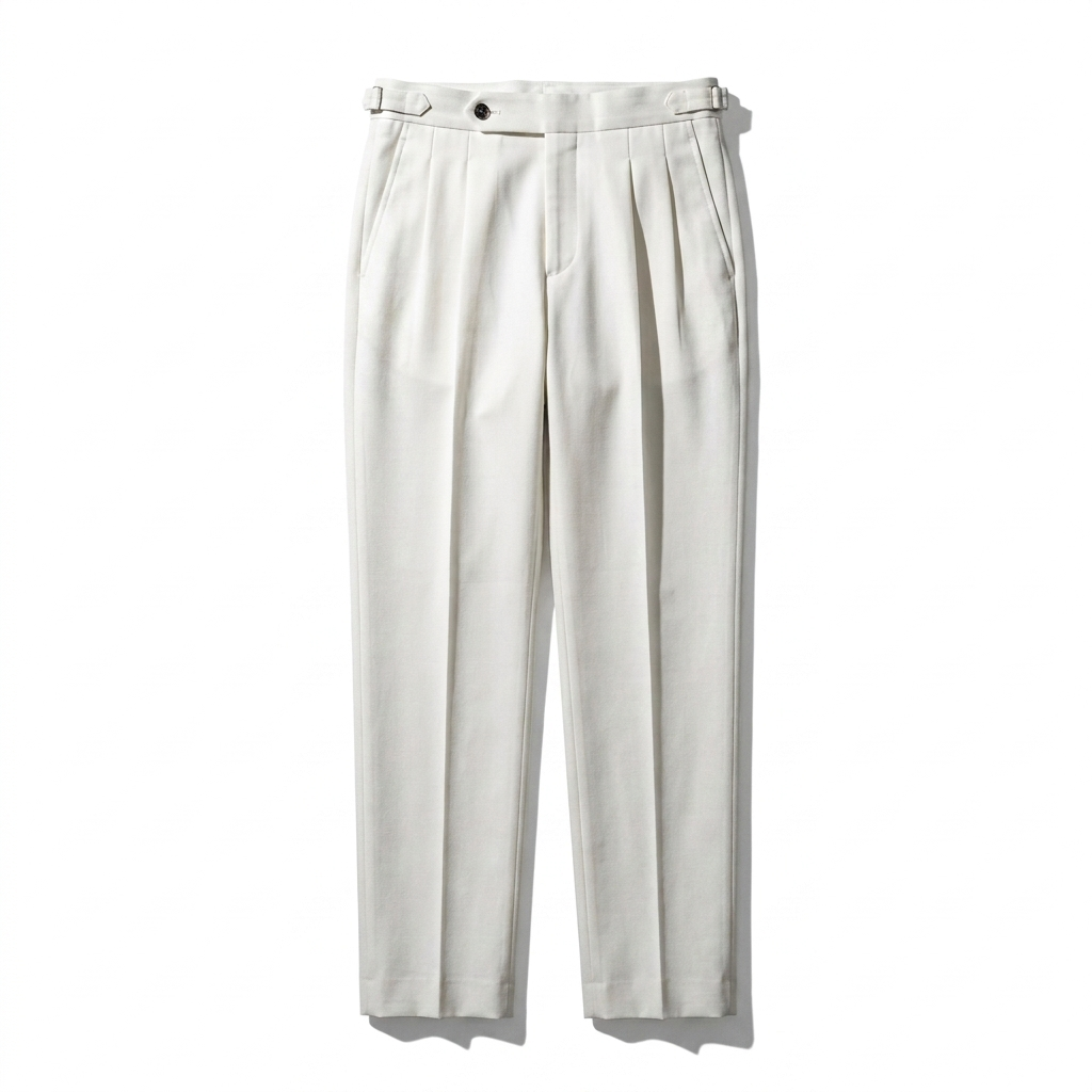 The Alba Estate Trousers  — White
