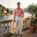 The Alba Estate Trousers  — White