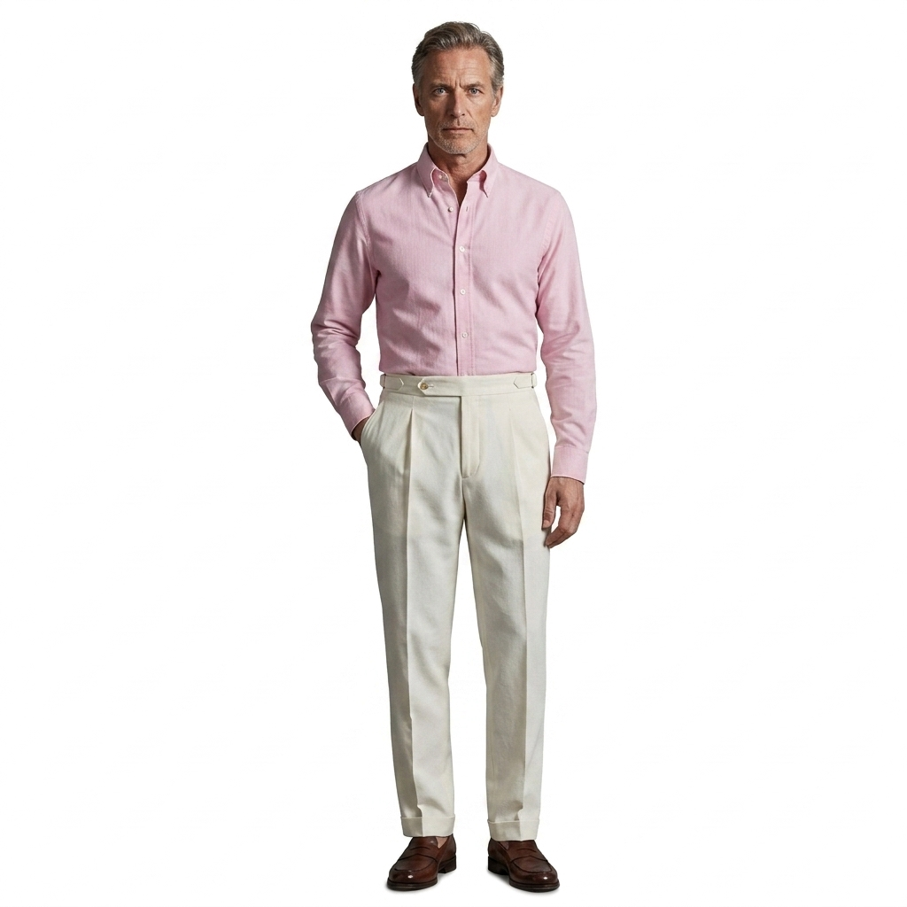The Alba Estate Trousers  — White
