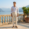 The Riviera Trousers — Beige