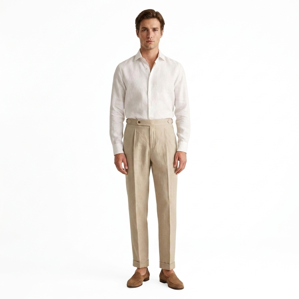 The Riviera Trousers — Beige