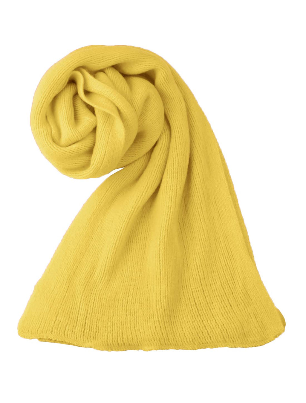 Allegra K Women Winter Scarf Warm Knitted Long Rectangle Shape Stylish 180x30cm/71x12 Yellow