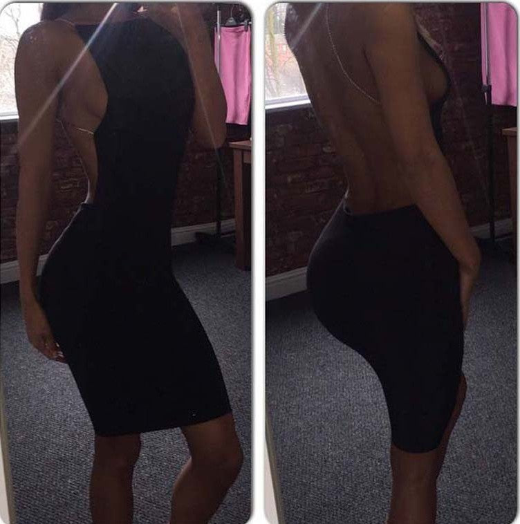Fashionable Sexy Backless Slim Dress for Women
